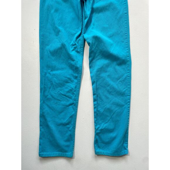 Vtg 80's Rocky Mountain Turquoise Bareback Western Pants Size 29/9 - 26" actual - Picture 5 of 11